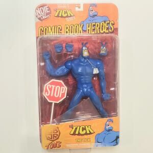 🗨 GBJR SHOCKER TOYS The Tick - WITH SPOON! Series 2 Rare Action Figure🗨
